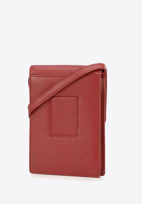 2-in-1-Mini-Crossbody-Tasche aus Leder, rot, 26-2-100-3, Bild 2