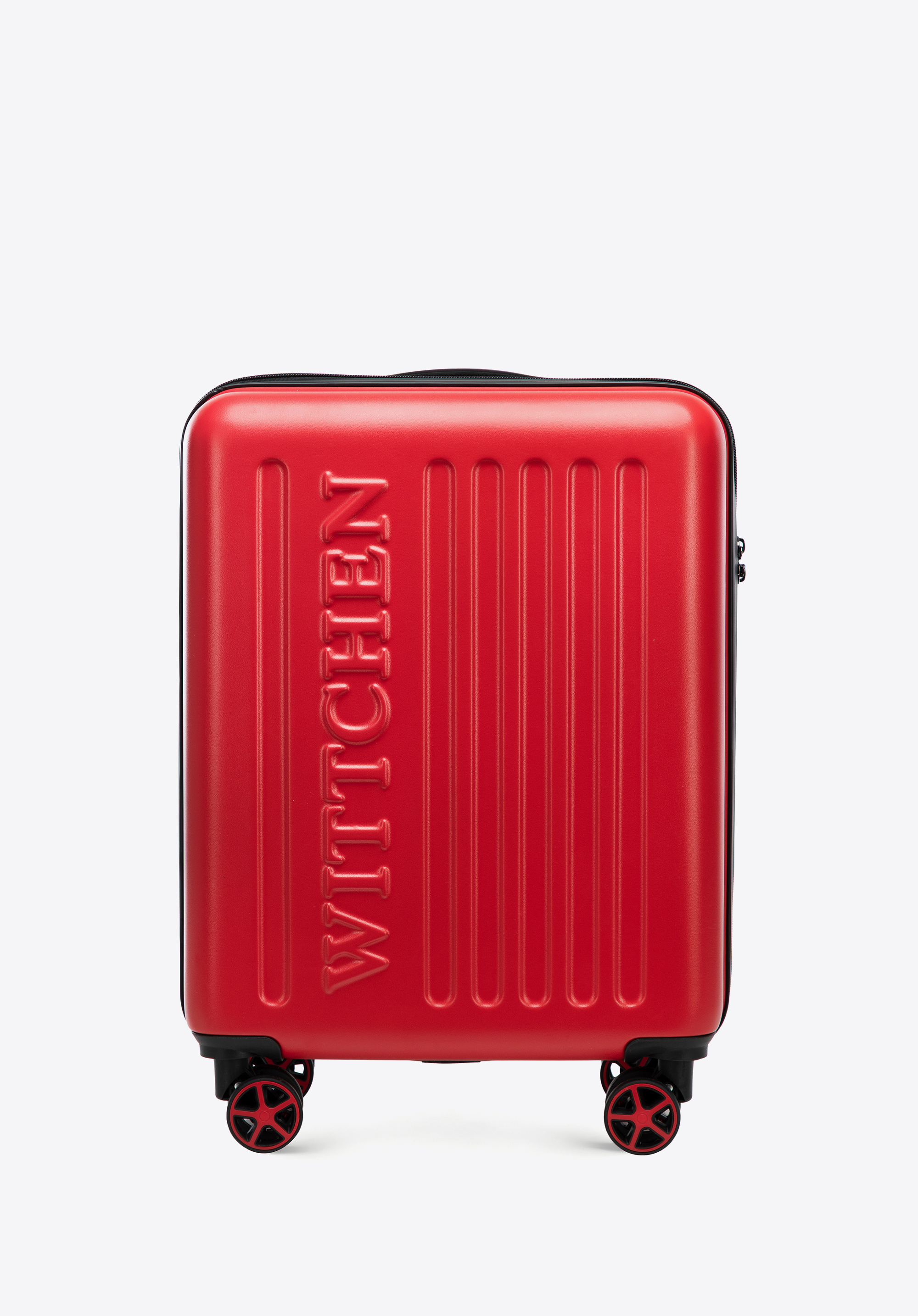 ABS-Kabinenkoffer mit geprägtem Logo, rot, 56-3A-501-35, Bild 1