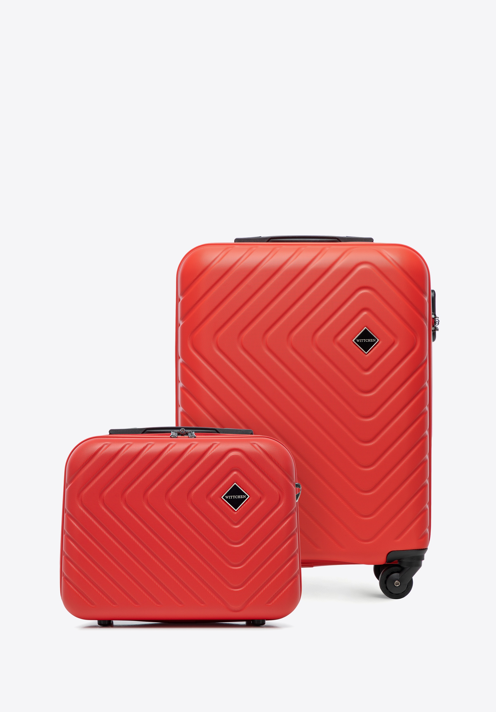 ABS-Kabinenkoffer und Kosmetikkoffer, rot, 56-3A-751-30K, Bild 1