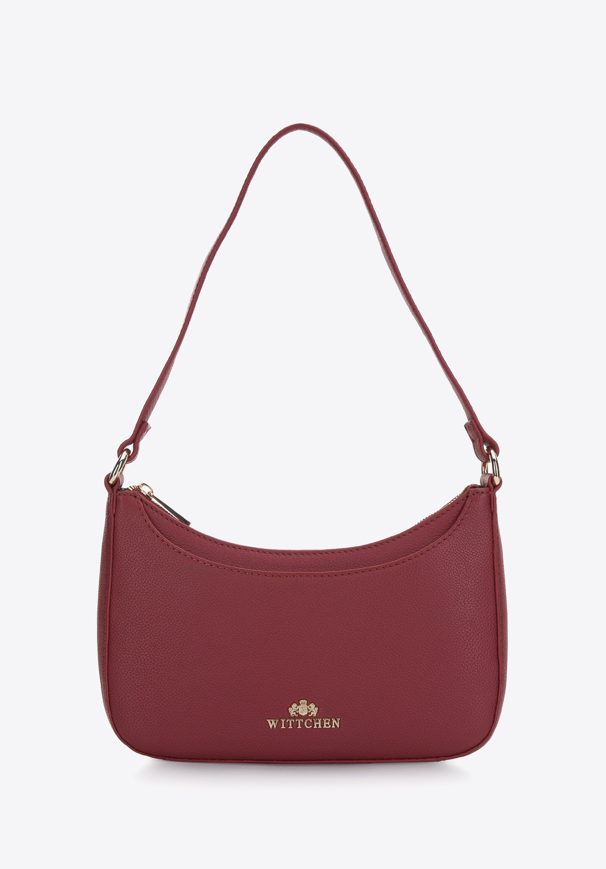 Baguette-Tasche aus Leder, rot, 97-4E-021-3, Bild 1