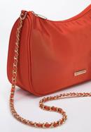 Baguette-Tasche aus Nylon für Damen an Kette, rot, 95-4Y-761-6, Bild 4