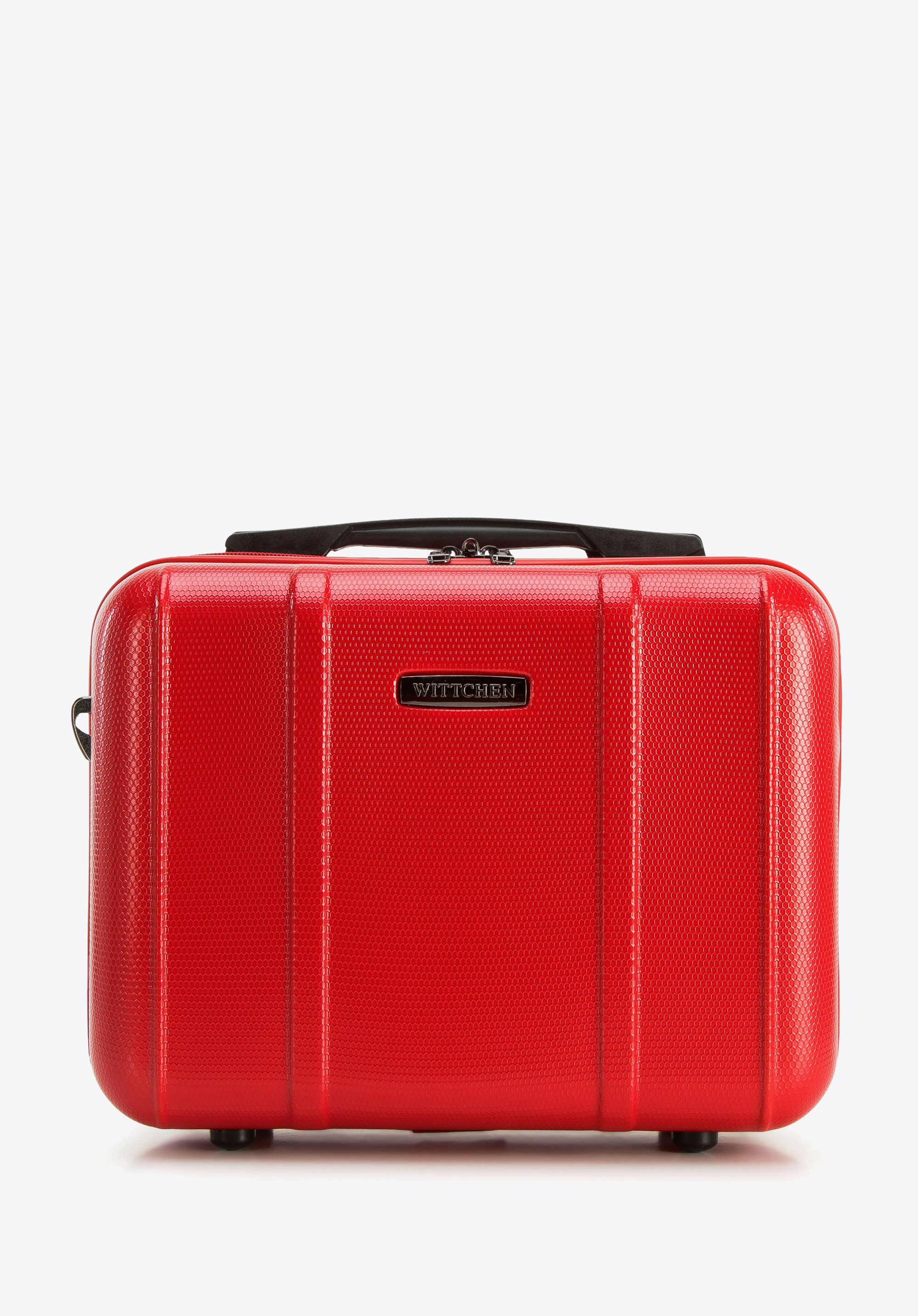 Beauty Case  aus Polycarbonat mit vertikaler Prägung