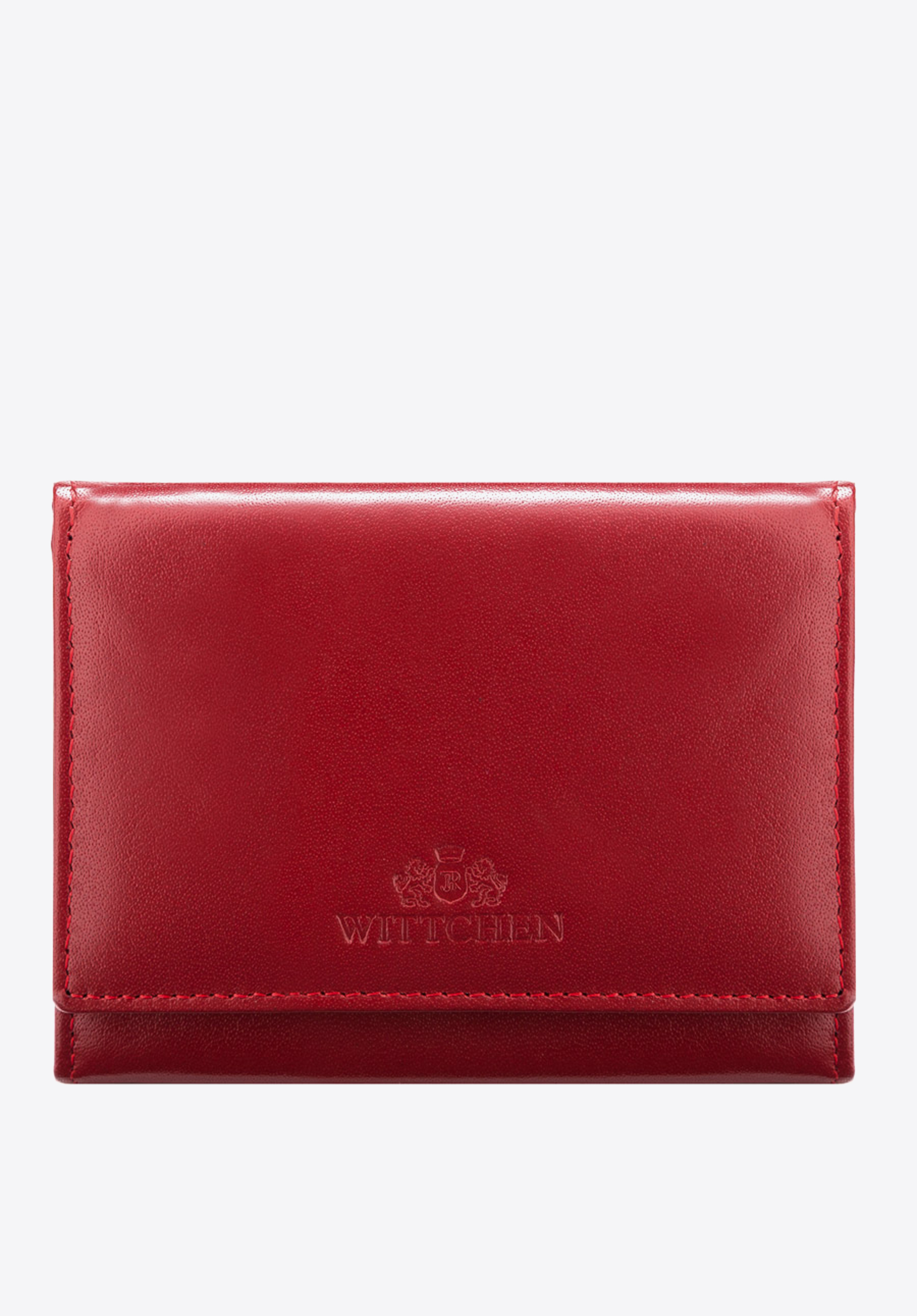 Damenbrieftasche aus Leder, rot, 14-1-070-OL, Bild 1