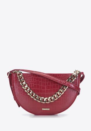 Crossbody Damentasche mit goldener Kette, rot, 93-4Y-534-3, Bild 1