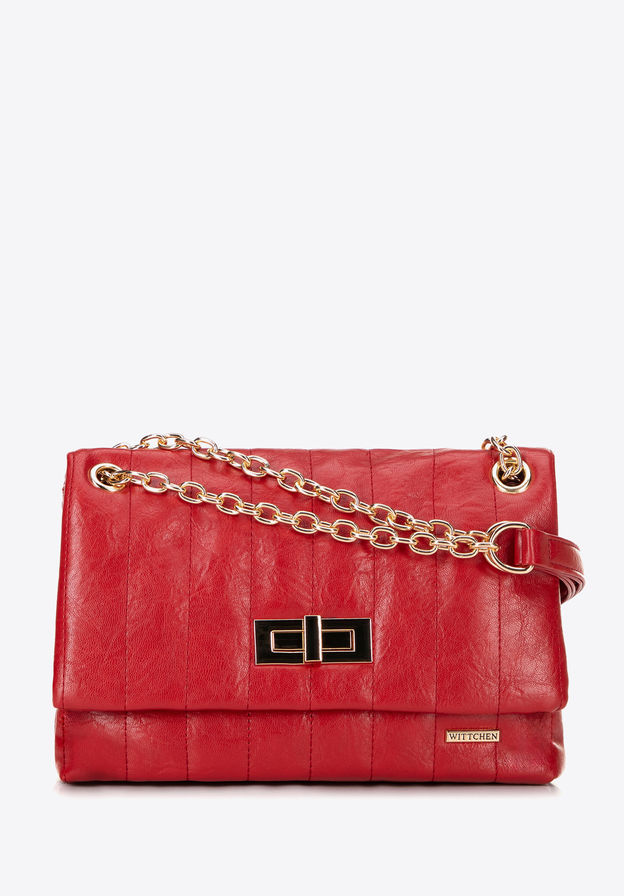 Damen Crossbody aus Öko-Leder, rot, 100-4Y-419-3, Bild 1