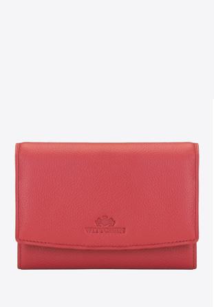 Damen-Geldbörse aus Leder, rot, 02-1-062-3L, Bild 1