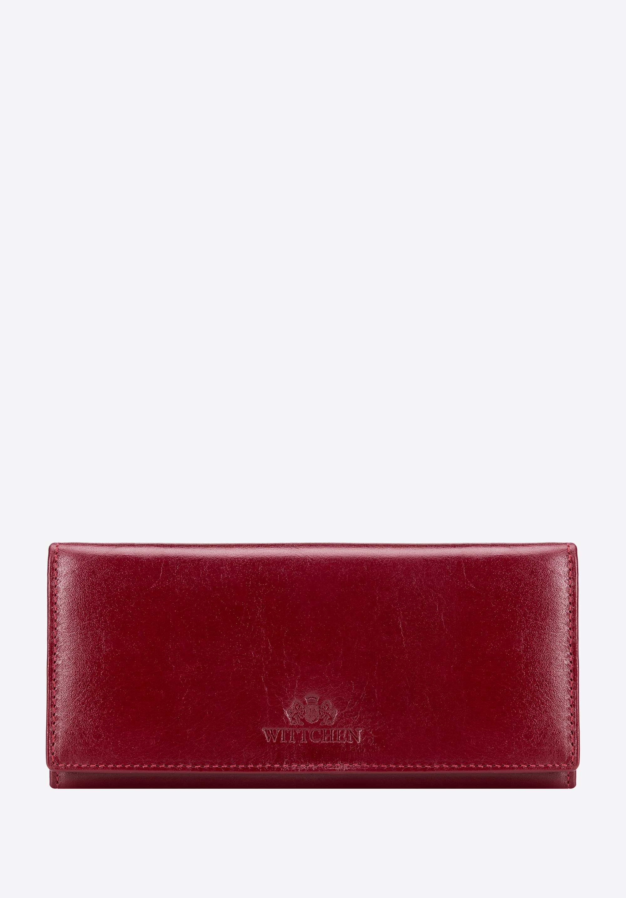 Damen-Geldbörse aus Leder im Querformat, rot, 21-1-333-L30, Bild 1