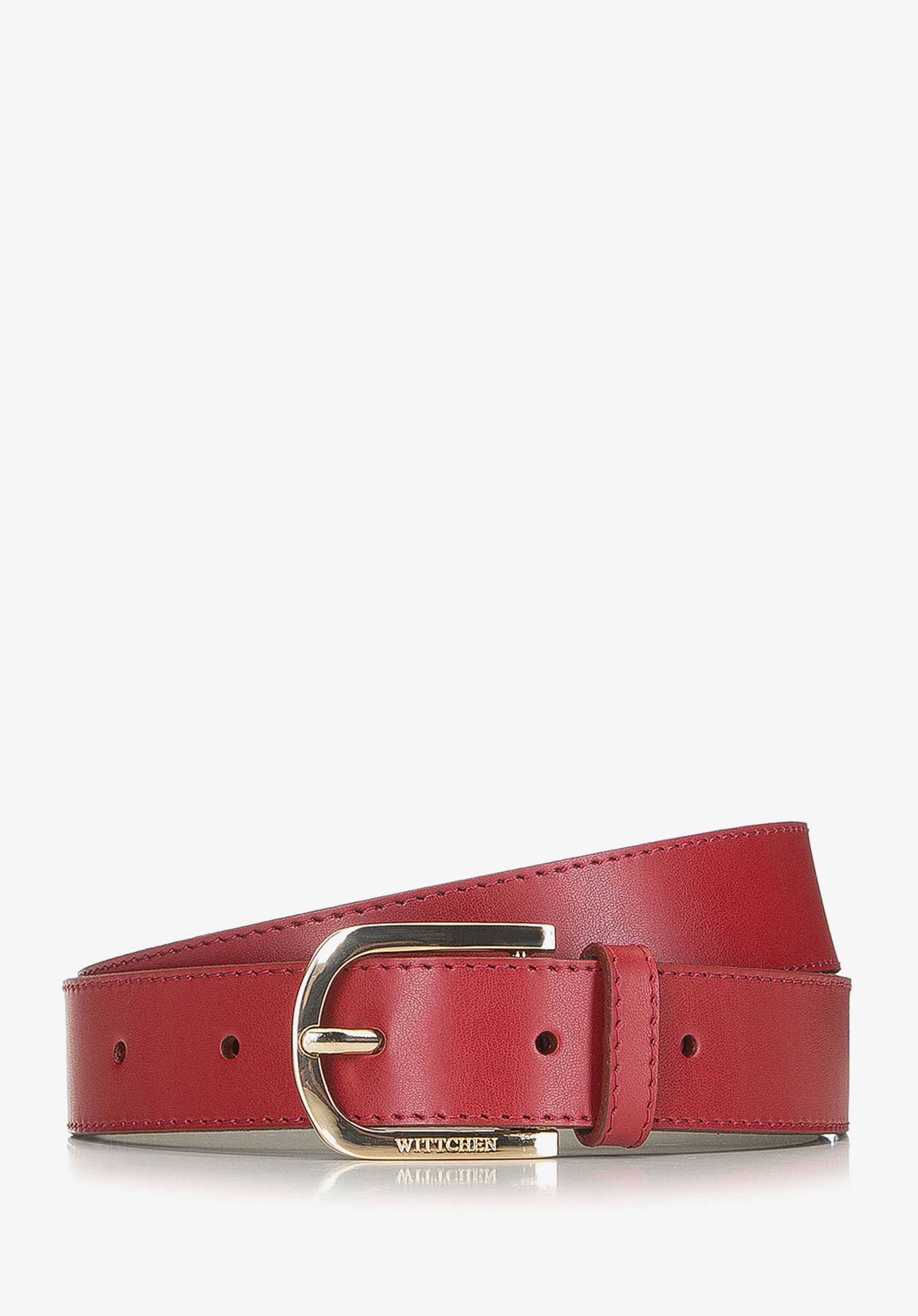 Damengürtel aus Echtleder, rot, 90-8D-304-3-M, Bild 1