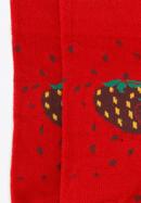 Damensocken mit Erdbeermuster, rot, 96-SD-050-X7-35/37, Bild 4