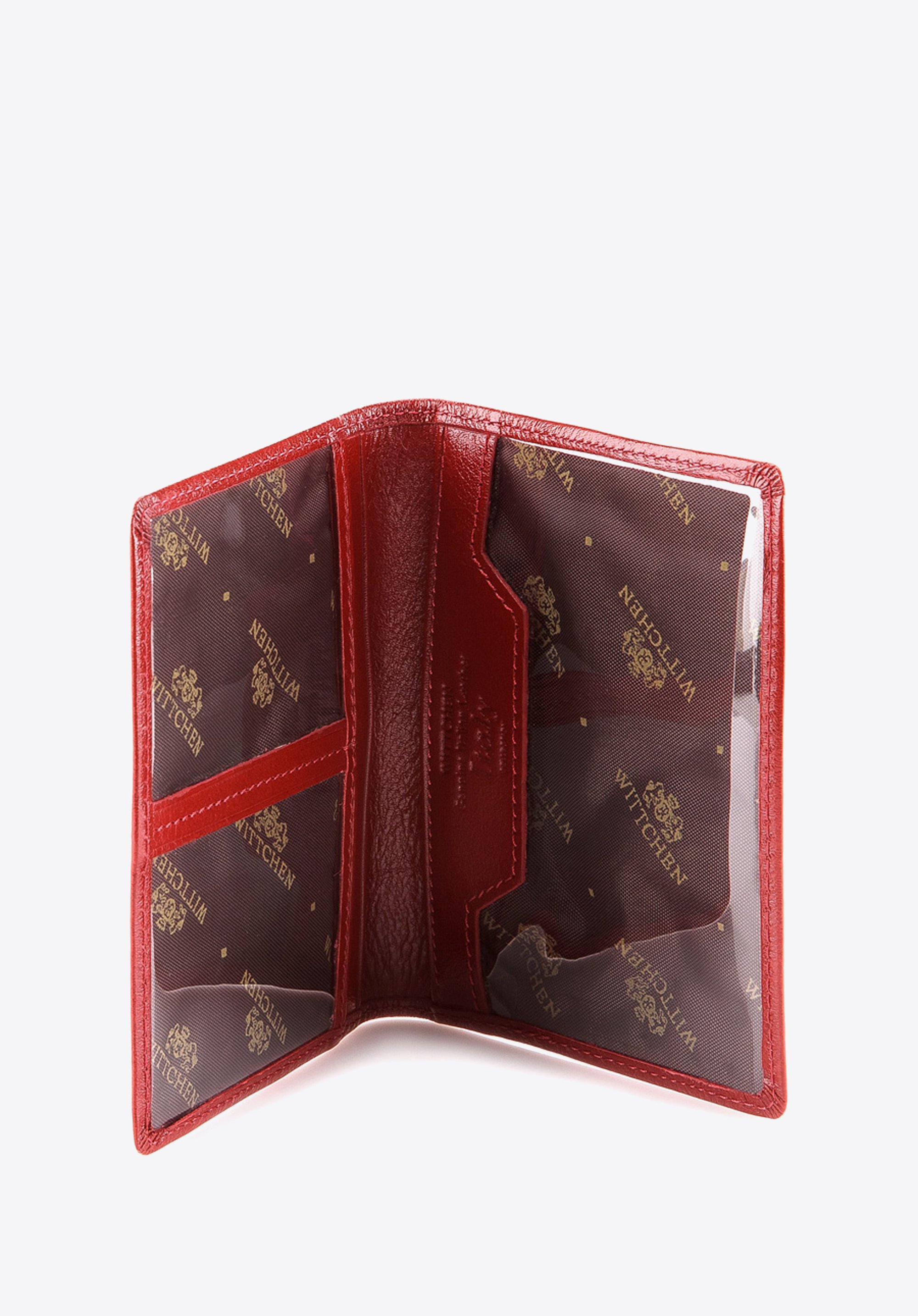 Dokumentenetui aus Leder, rot, 21-2-163-3, Bild 1