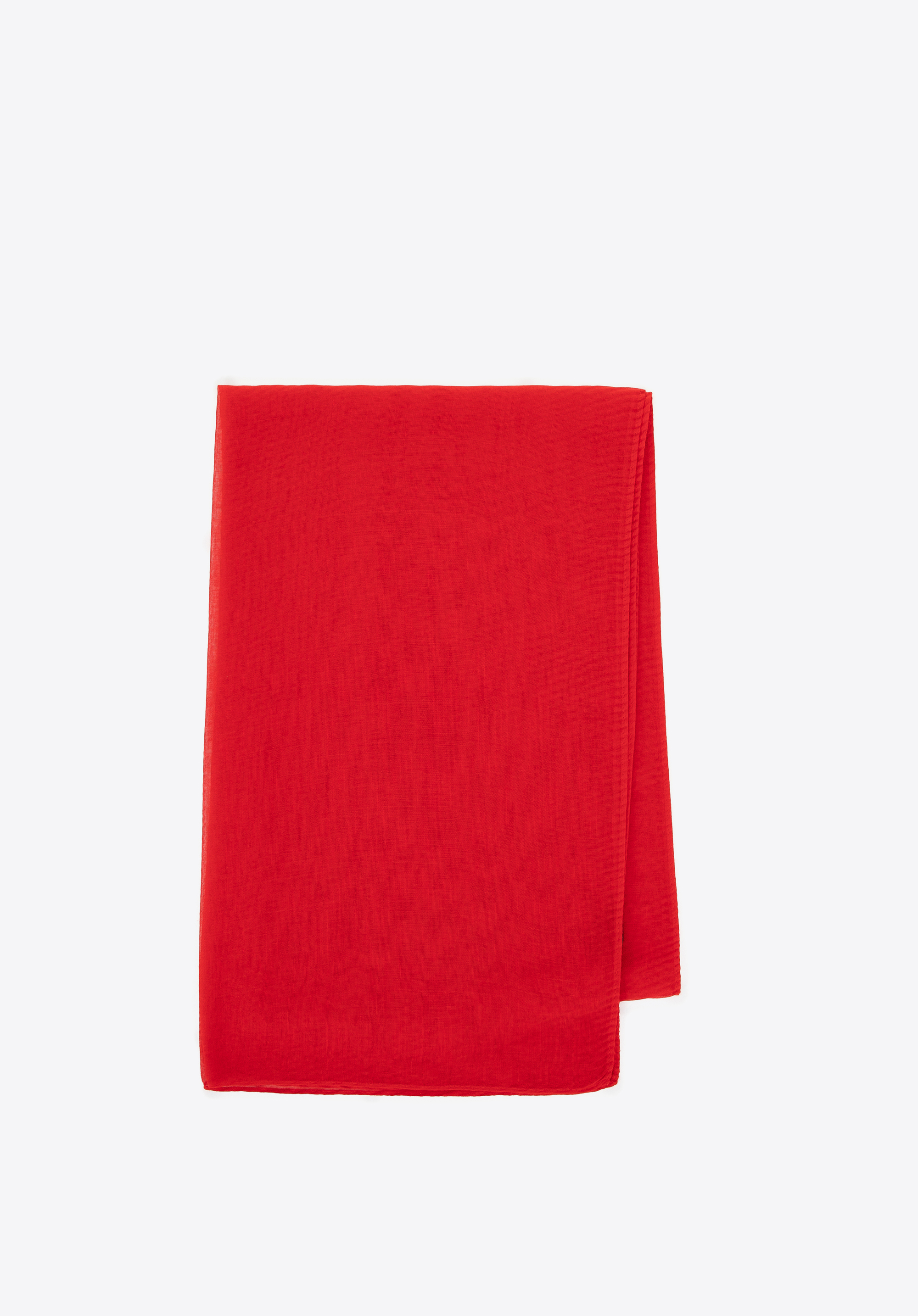 Plissierter Damenschal, rot, 100-7D-00X-X3, Bild 1