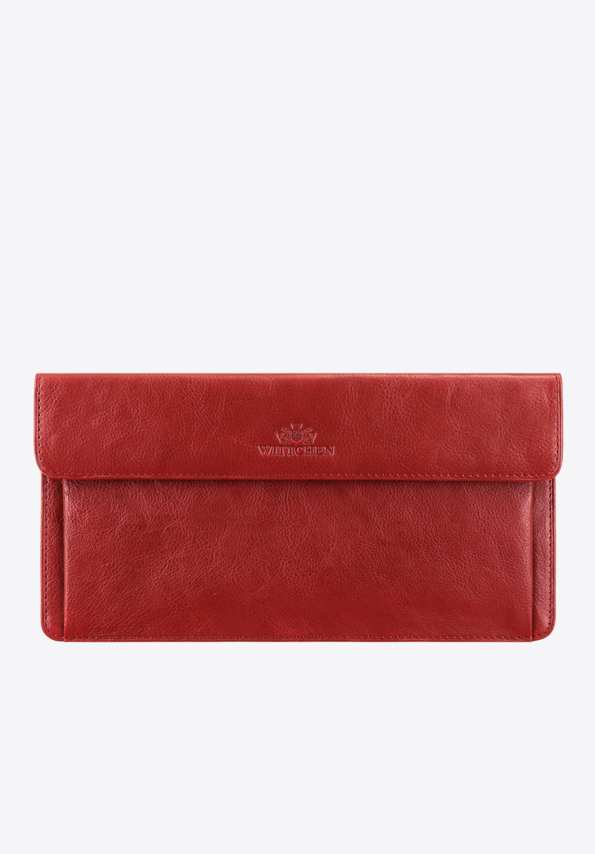 Flugticketetui aus Leder, rot, 21-2-165-3, Bild 1