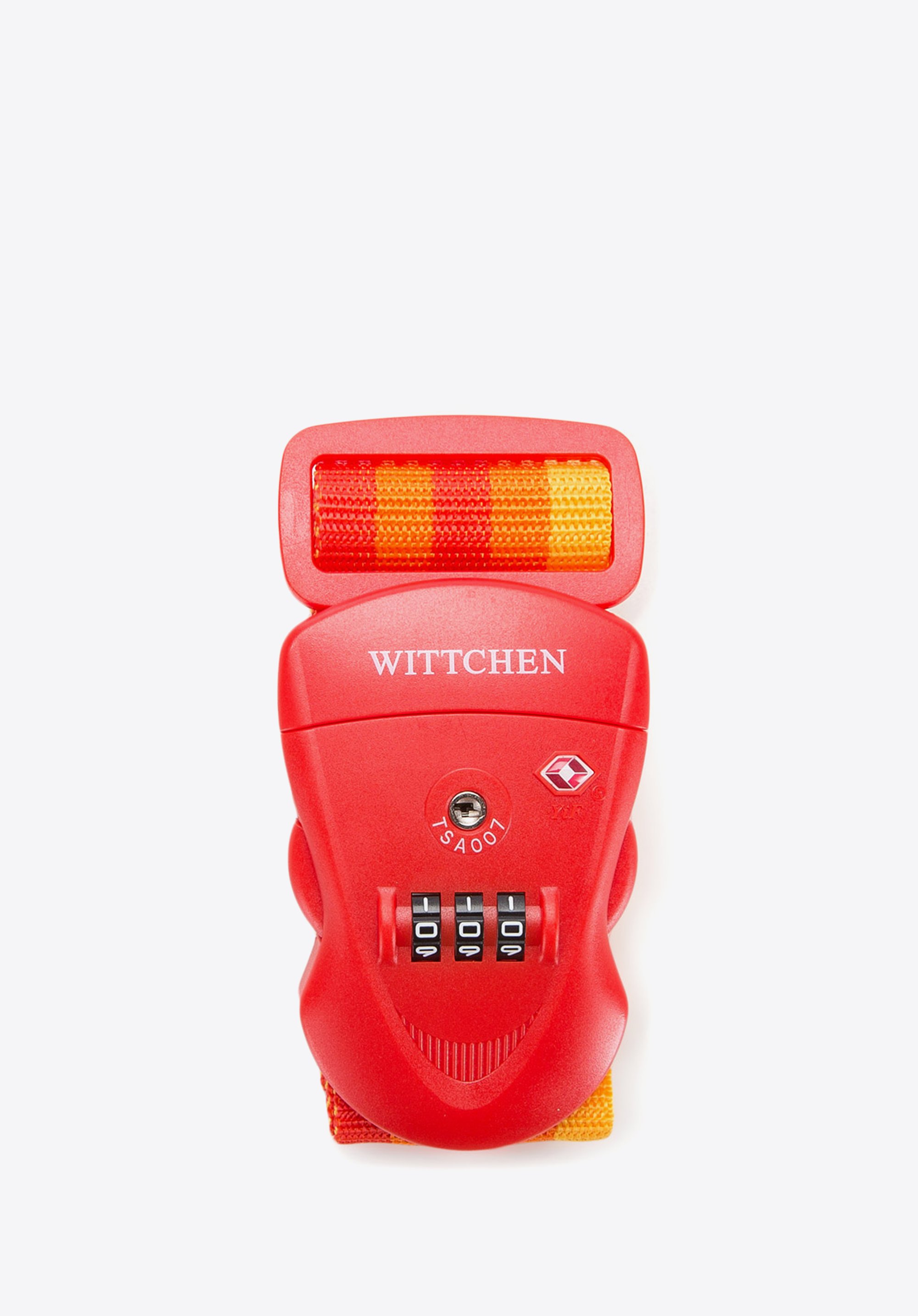 Gepäcksicherungsgurt mit Schloss, rot-gelb, 56-30-013-X86, Bild 1