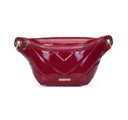 Glänzende Handtasche aus Kunstleder, rot, 93-4Y-411-3, Bild 1