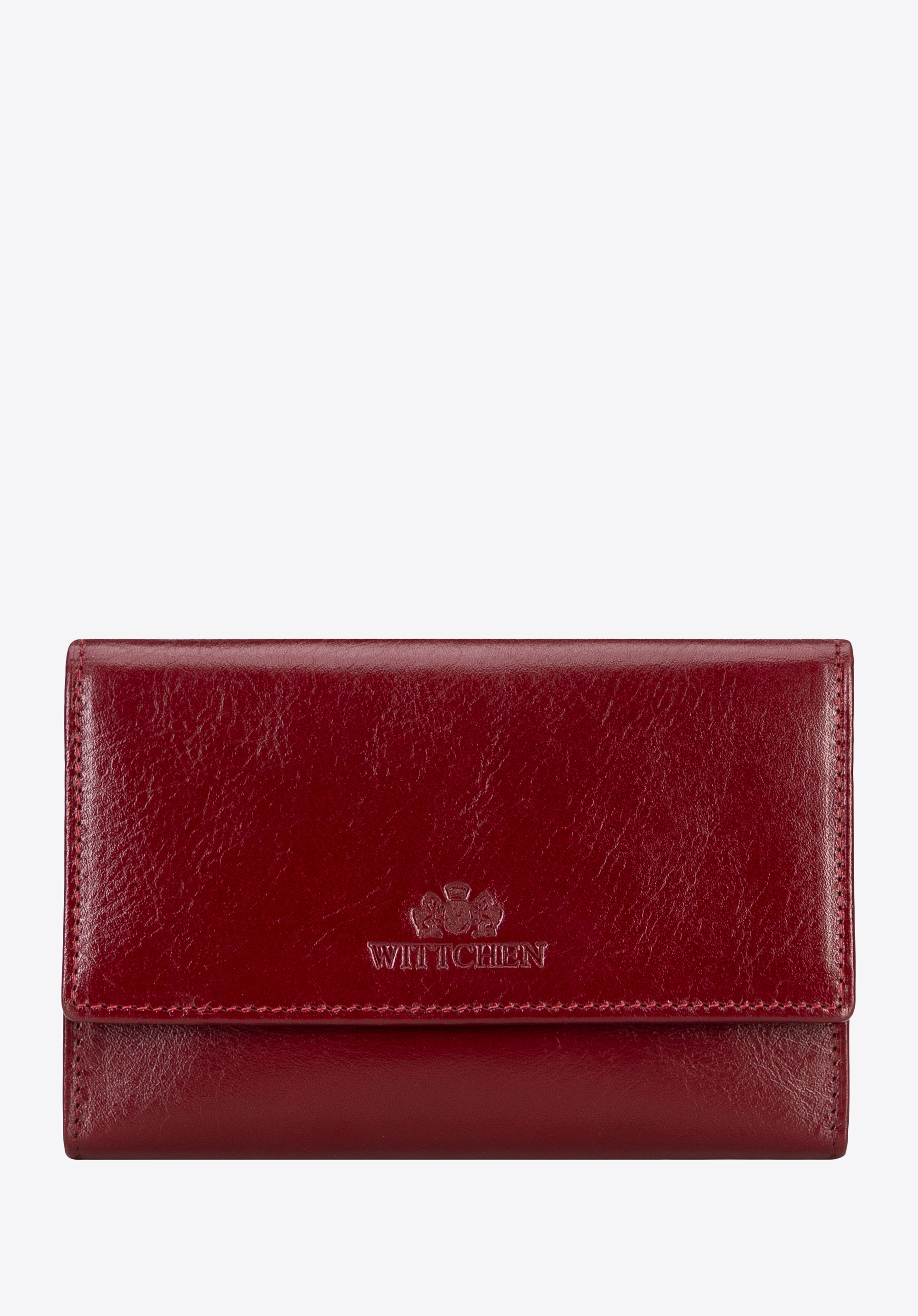 Große Damenbrieftasche aus Leder, rot, 21-1-036-L30, Bild 1