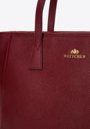 Große Shopper-Tasche aus Leder, rot, 97-4E-619-3, Bild 5