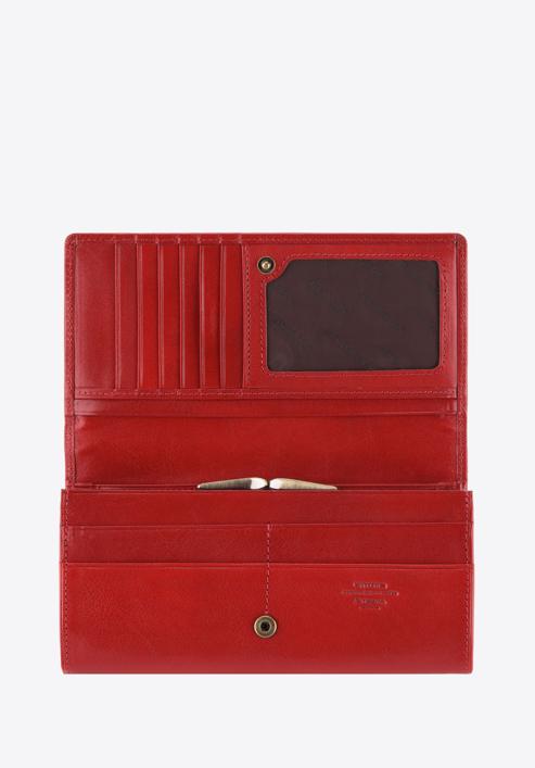 Großes Portemonnaie für Damen aus Leder, rot, 10-1-075-4, Bild 2