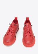 Herren-Sneakers aus Leder mit Stickerei, rot, 94-M-951-1-40, Bild 3
