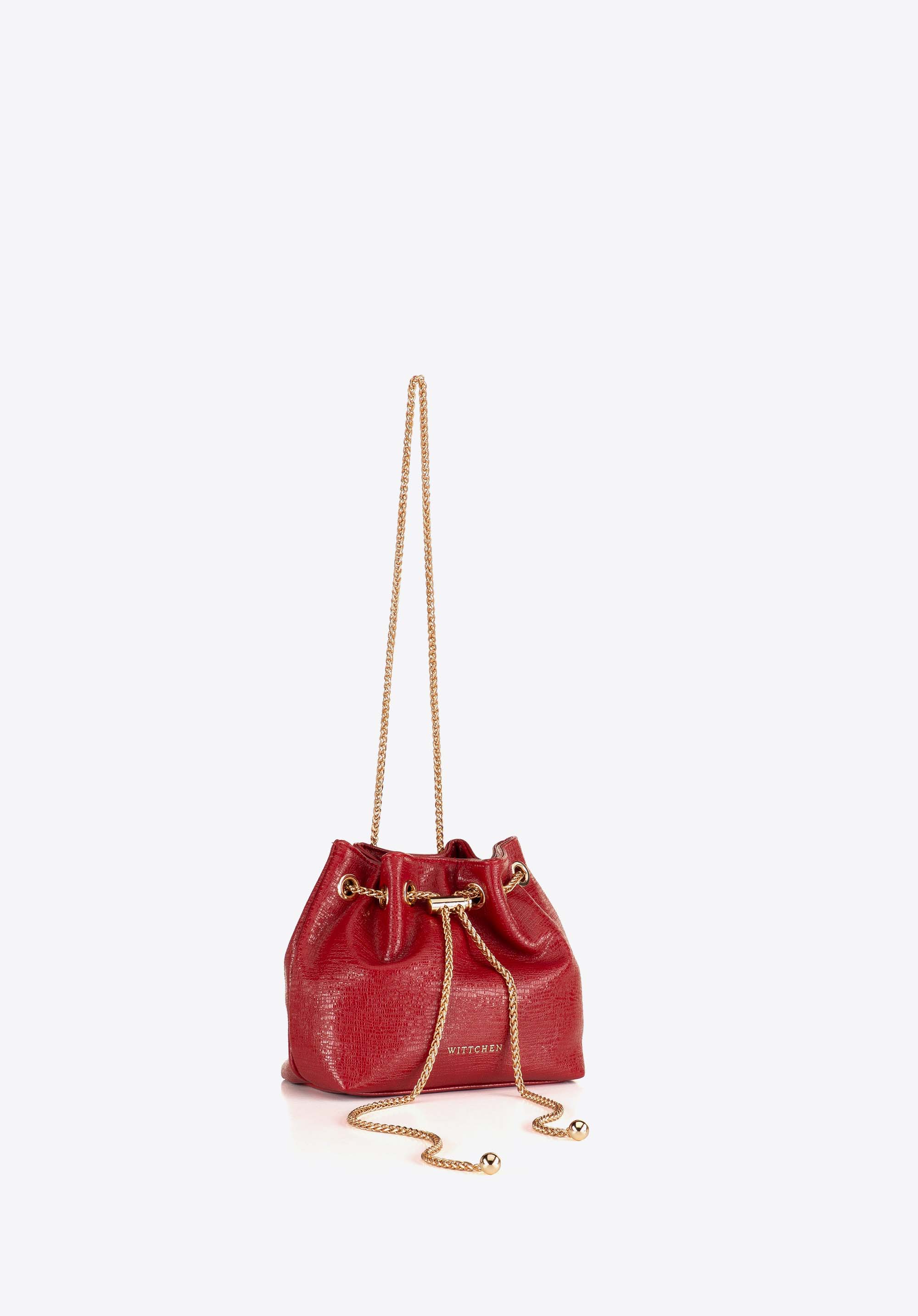 Hobo-Tasche für Damen mit Zierkette, rot, 104-4Y-502-3, Bild 1