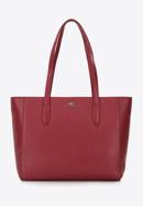 Klassische Shopper-Tasche aus Leder, rot, 96-4E-007-3, Bild 2