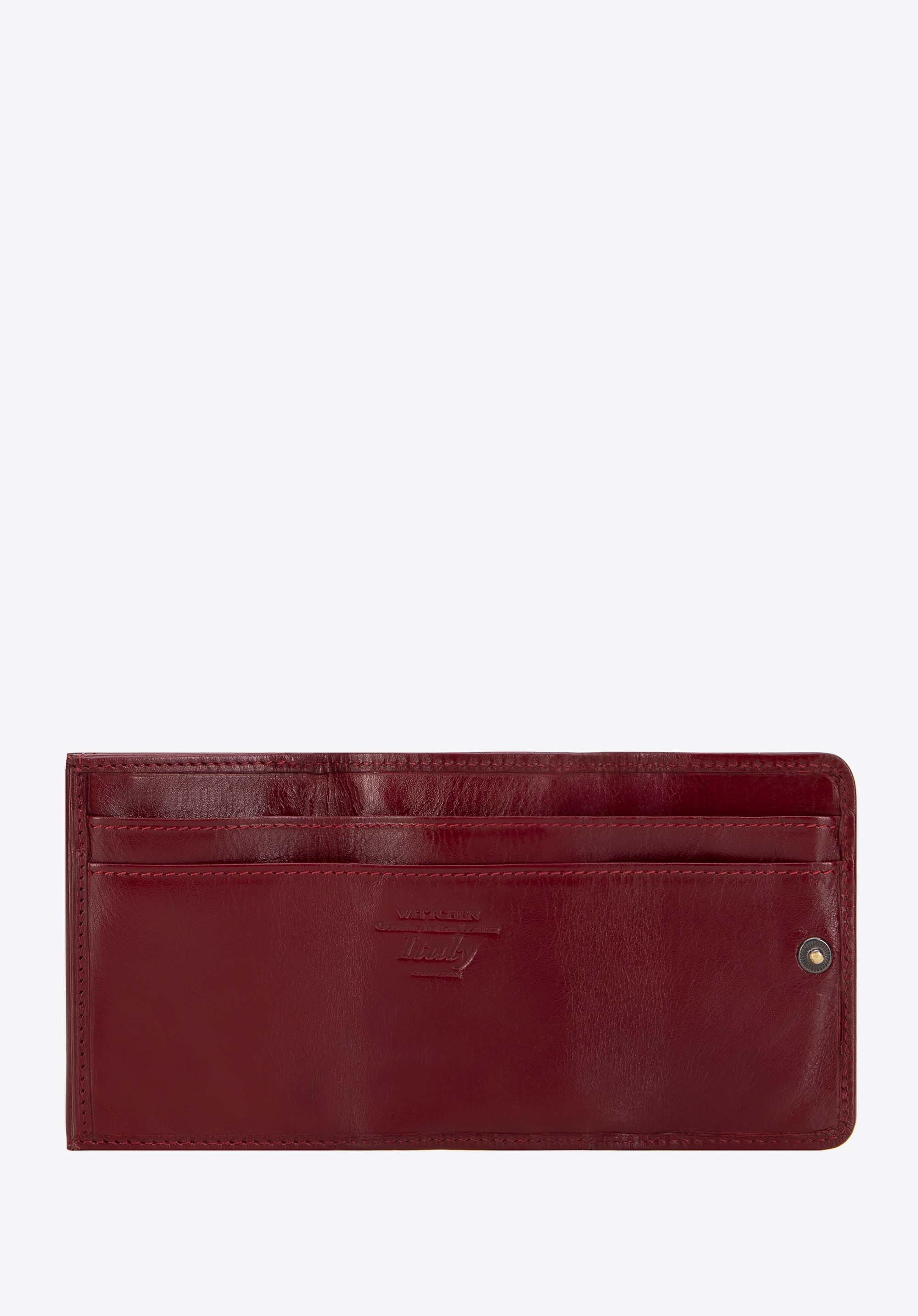 Kleine Damenbrieftasche aus Leder, rot, 21-1-068-L30, Bild 1
