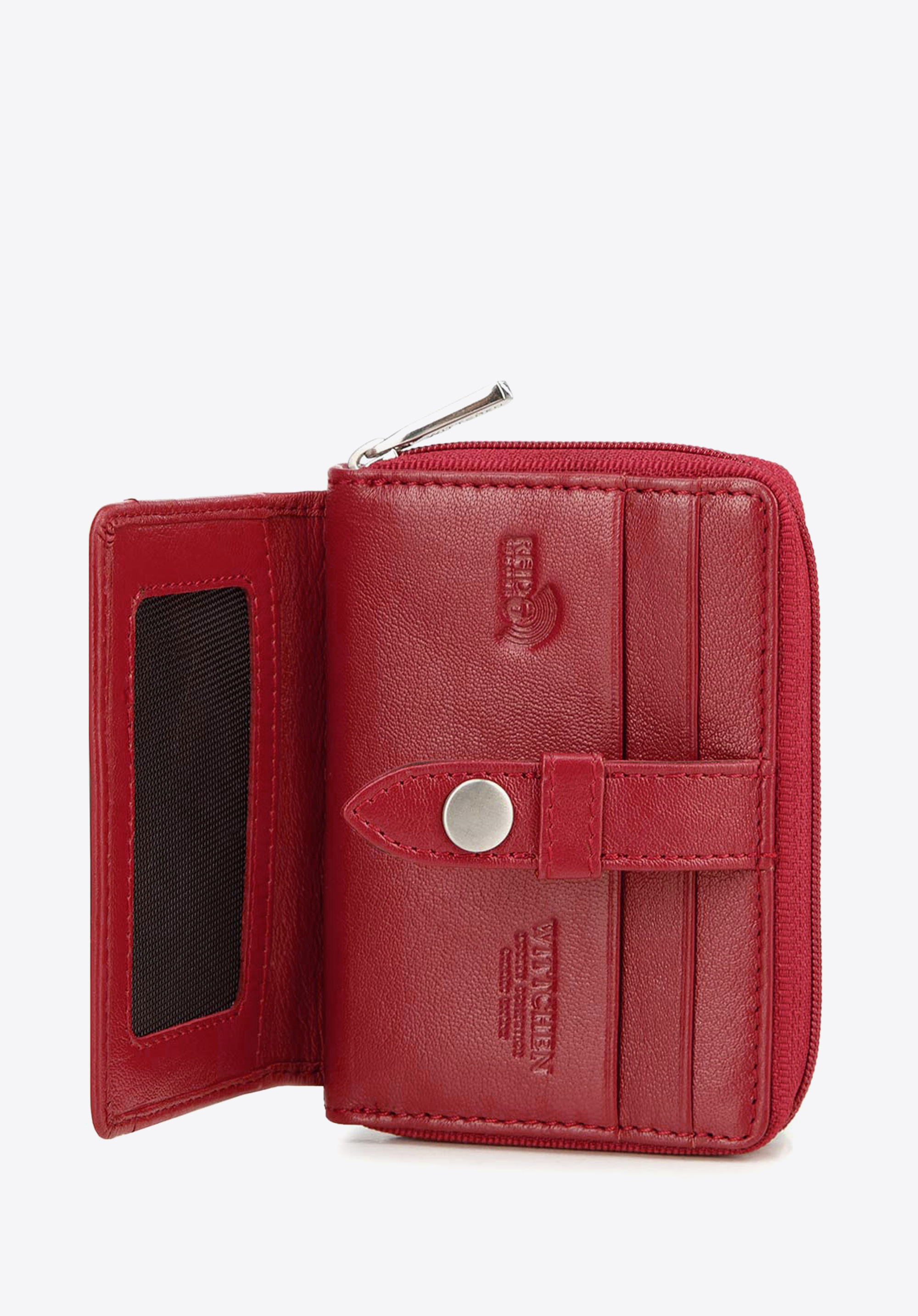 KLEINE GELDBÖRSE FÜR DAMEN, rot, 26-1-440-3, Bild 1