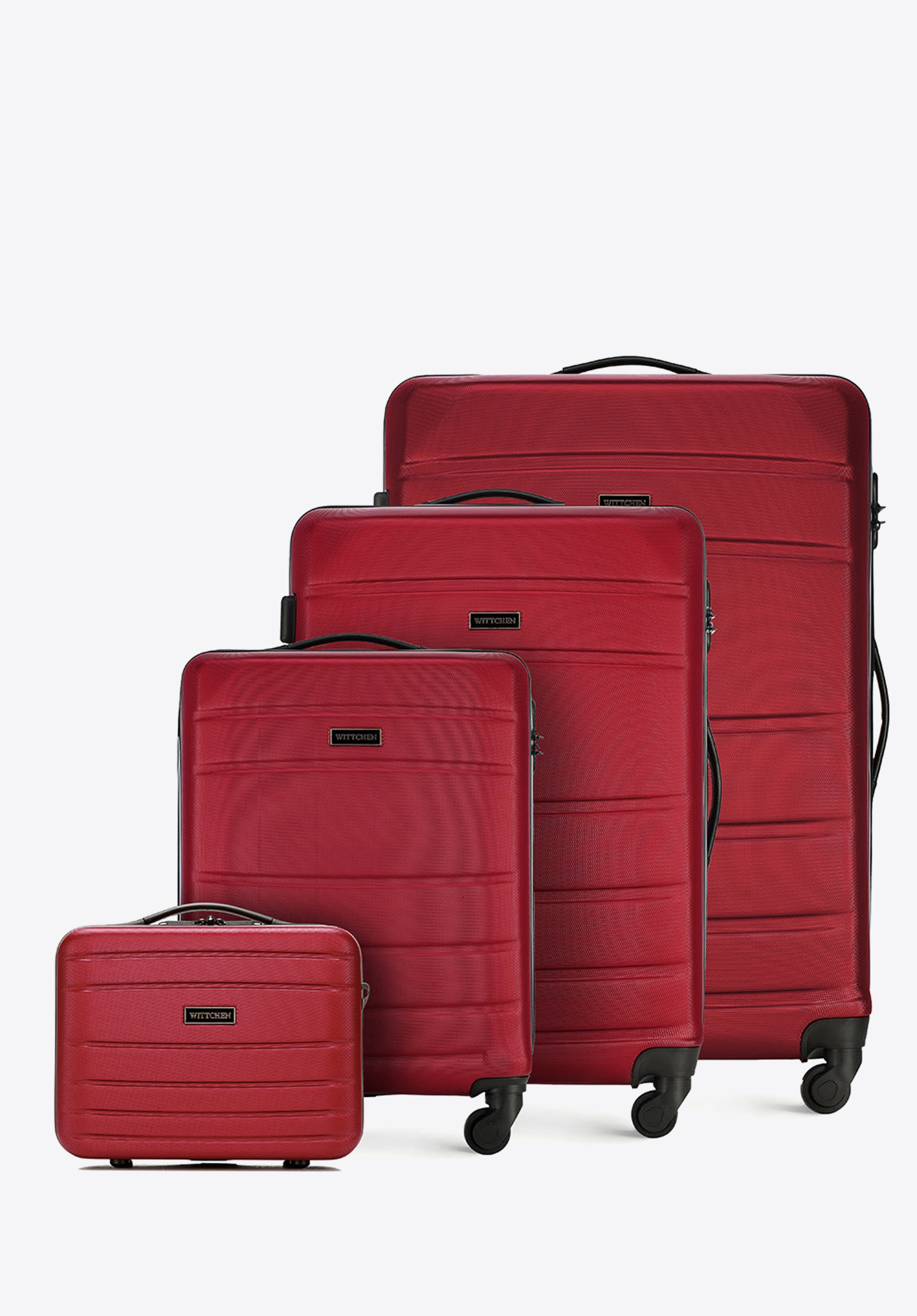Kofferset aus der Kollektion Globe Line, rot, 56-3A-65K-35, Bild 1