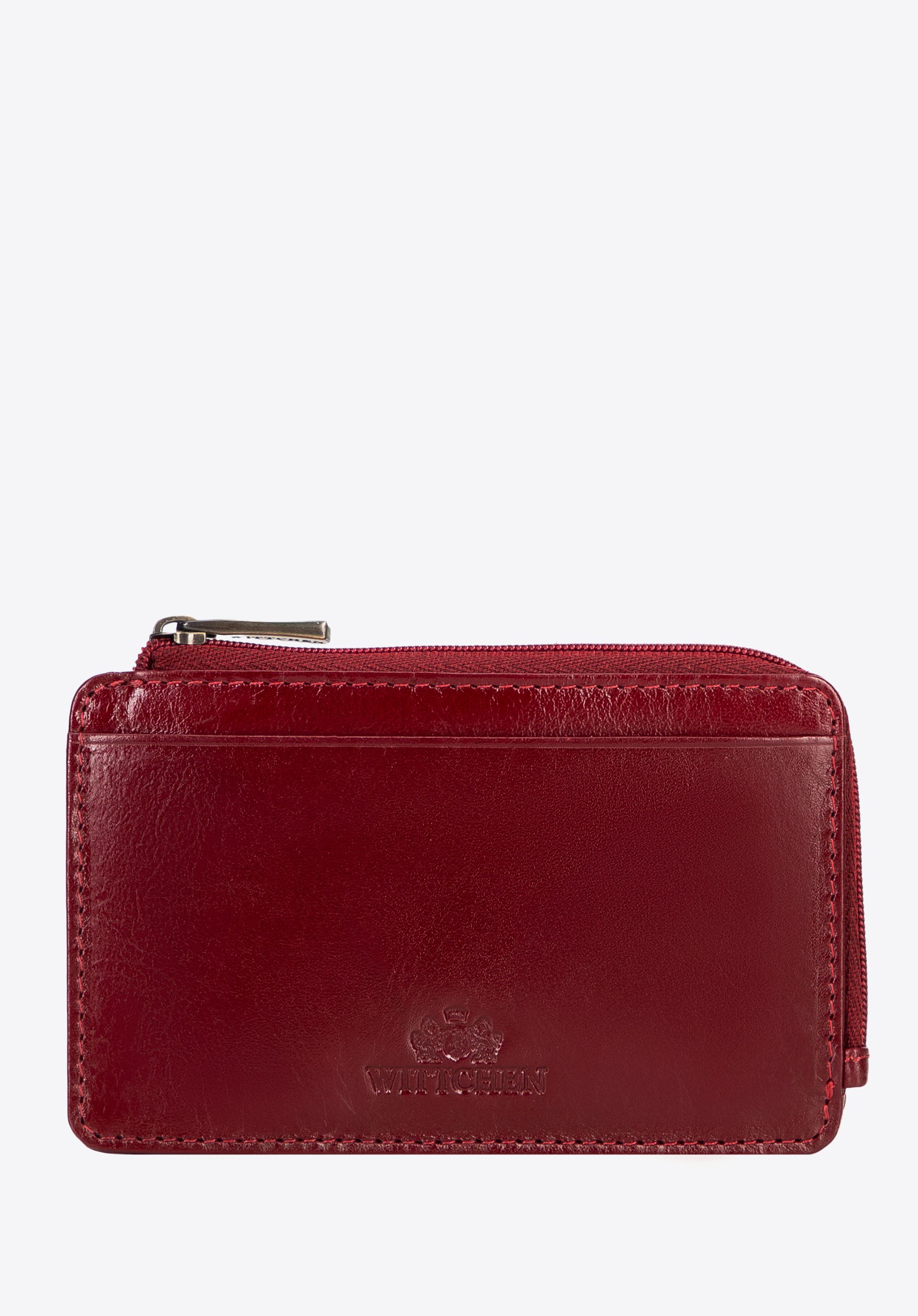 Leather credit card case, rot, 21-2-290-L30, Bild 1