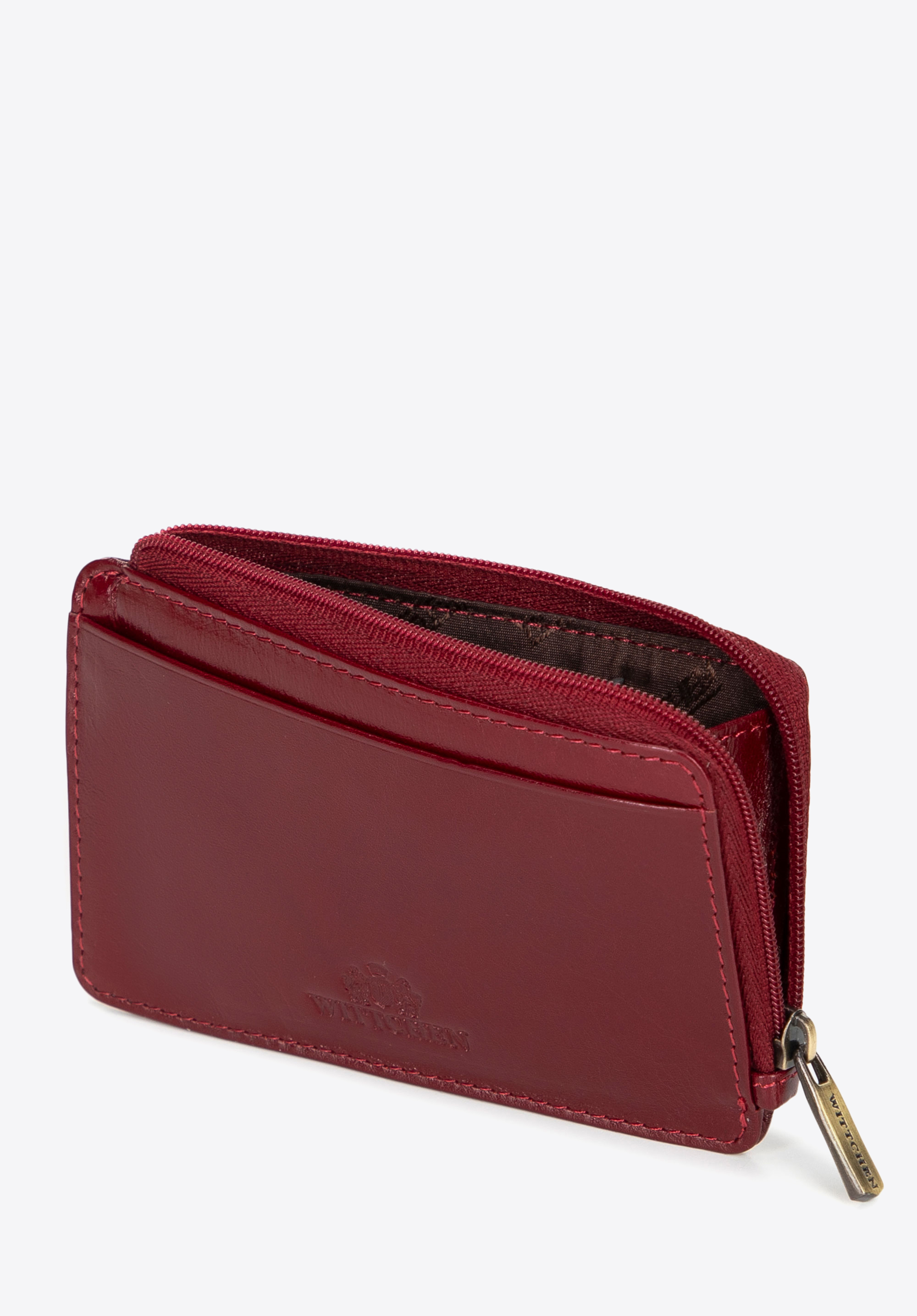 Leather credit card case, rot, 21-2-290-L30, Bild 1