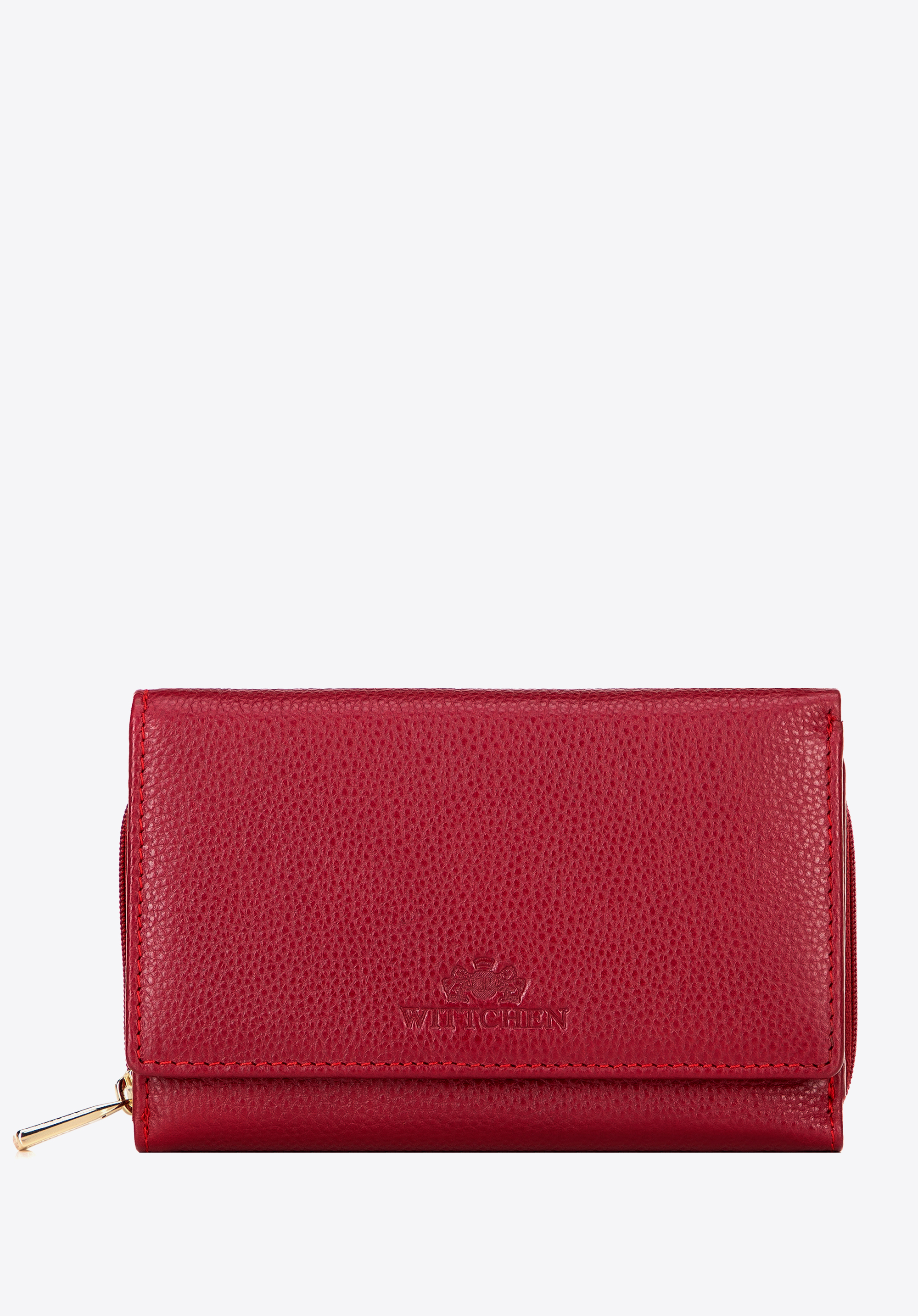 Lederset - Geldbörse &amp; Schlüsselanhänger, rot, 14-S-005-3, Bild 1