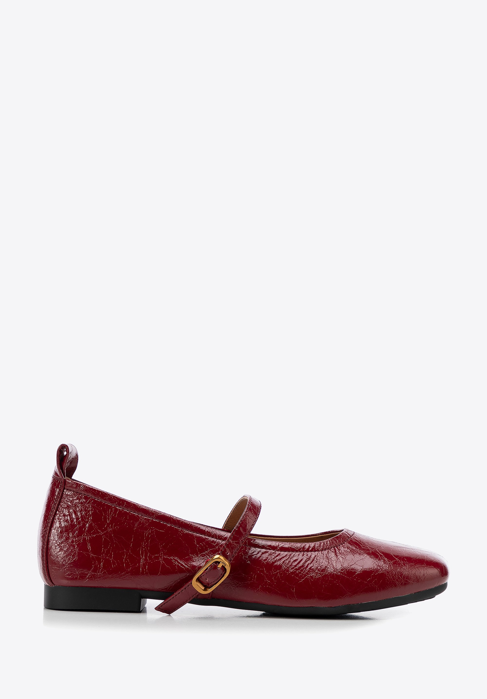 Mary Jane-Ballerinas aus Leder, rot, 100-D-952-3-37, Bild 1