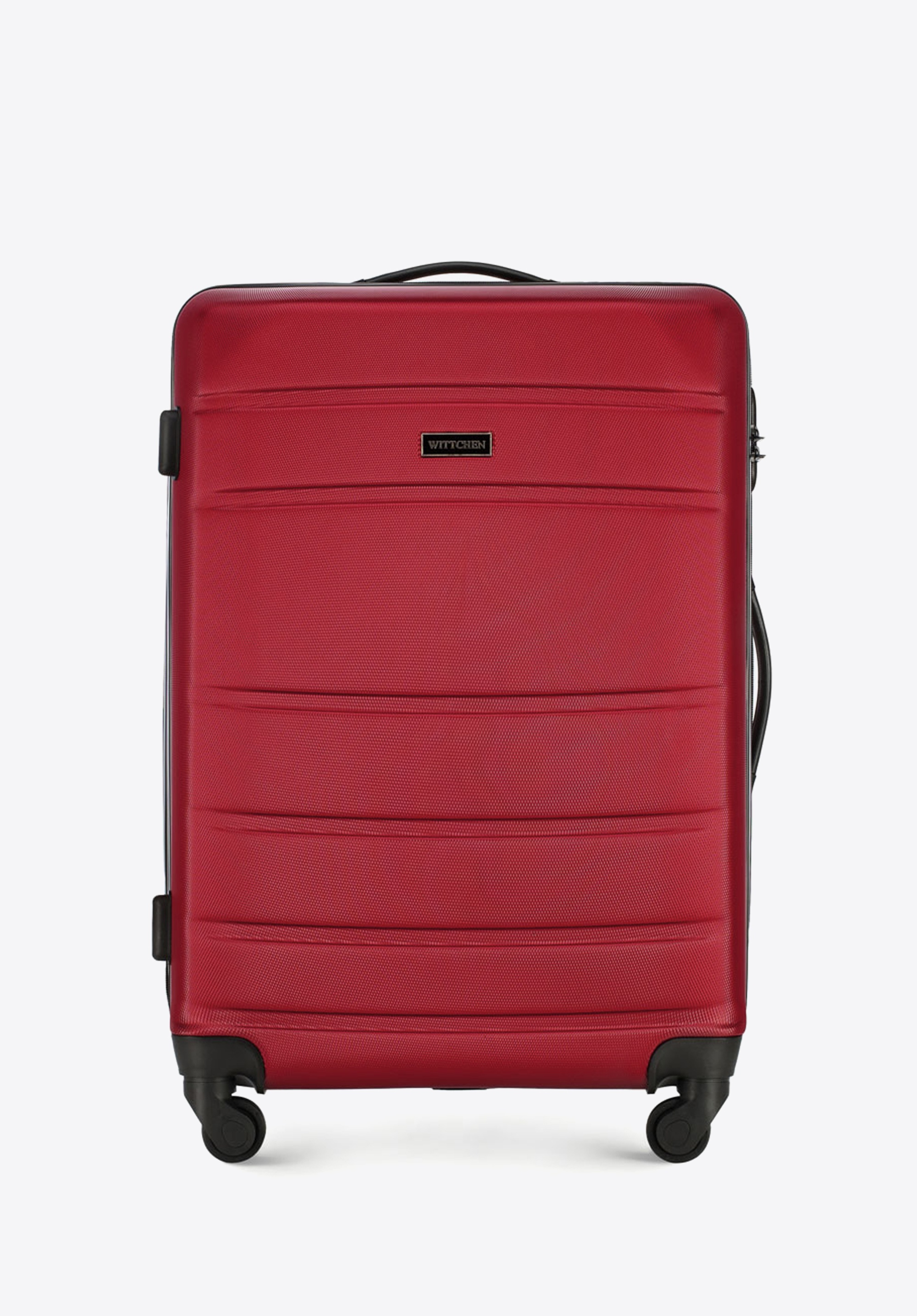 Mittelgroßer Koffer aus ABS-Material, rot, 56-3A-652-35, Bild 1