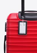Mittelgroßer Koffer mit Gepäckanhänger, rot, 56-3A-312-55Z, Bild 3