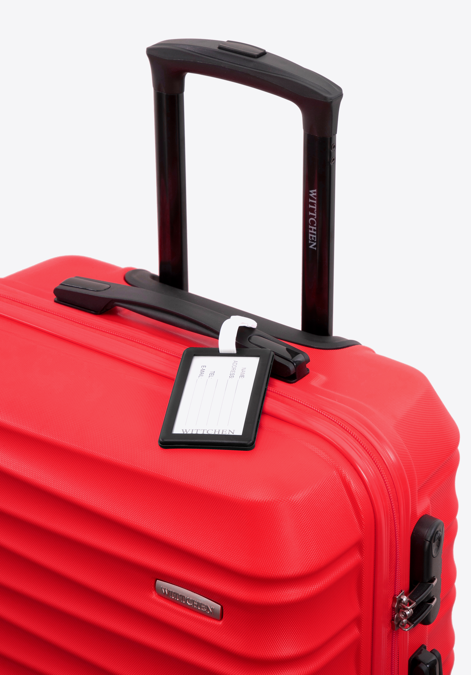 Mittlerer ABS - Koffer mit Anhänger, rot, 56-3A-312-35Z4, Bild 1