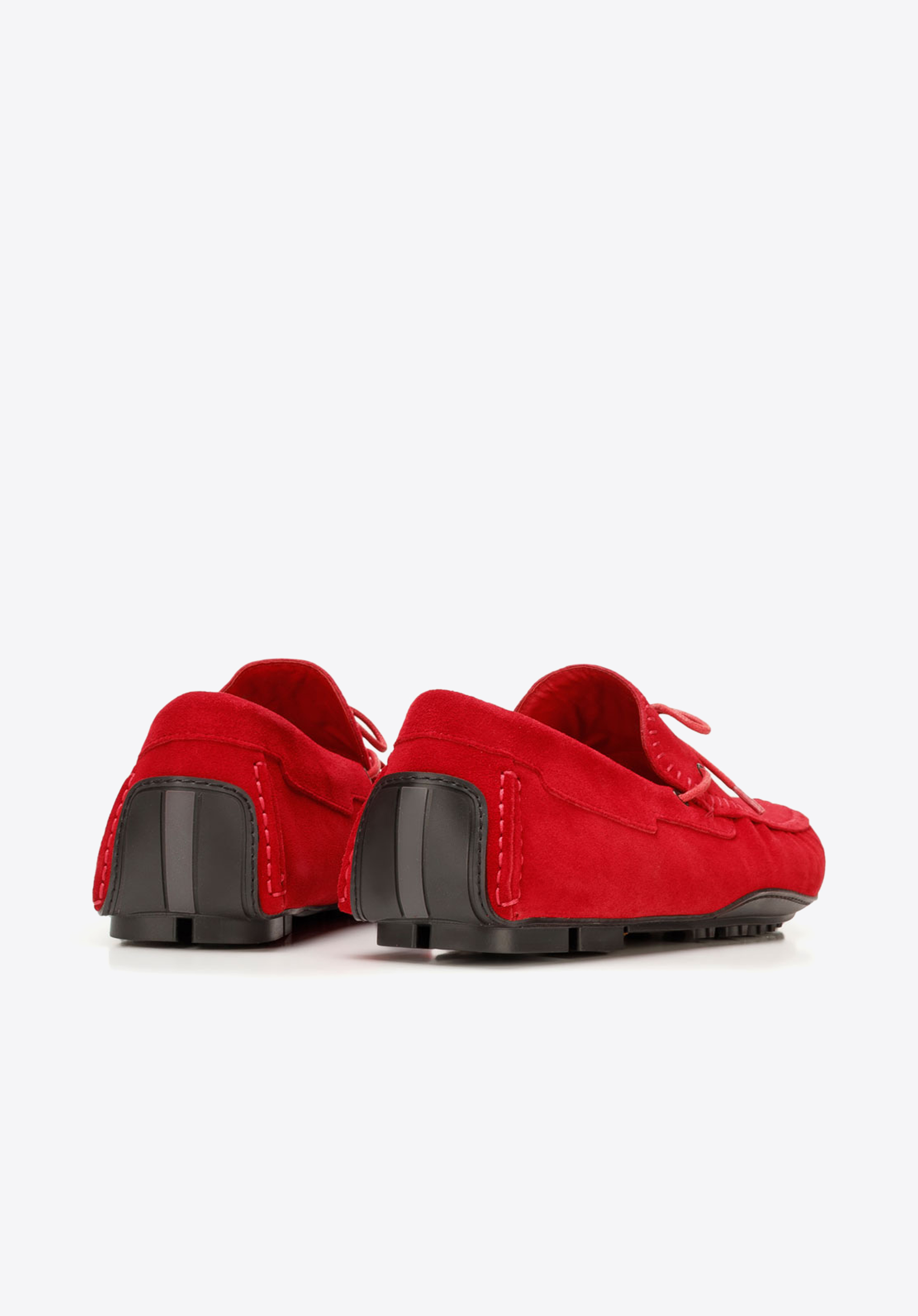 MOKASSIN AUS VELOURSLEDER, rot, 92-M-903-3-41, Bild 1
