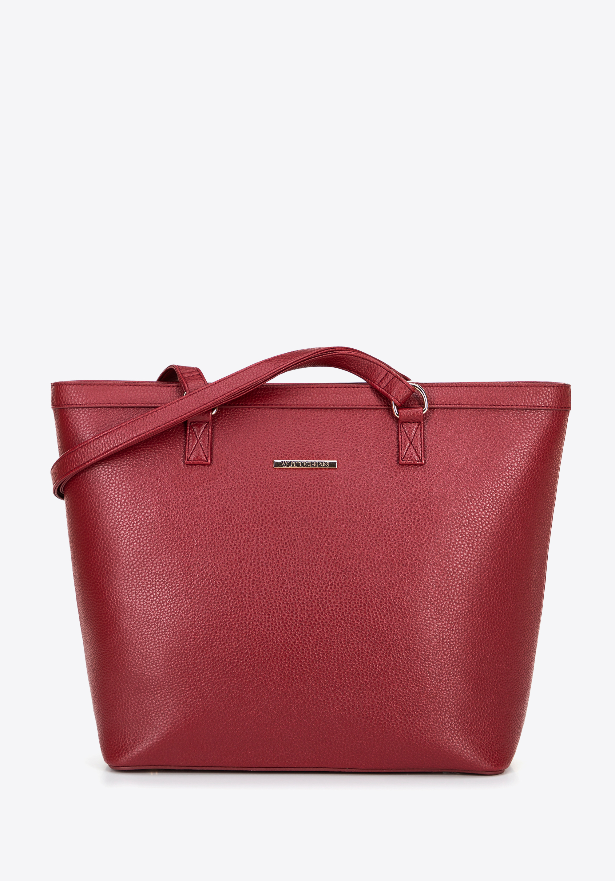 Öko-Leder Shopper für Damen, rot, 100-4Y-004-3, Bild 1
