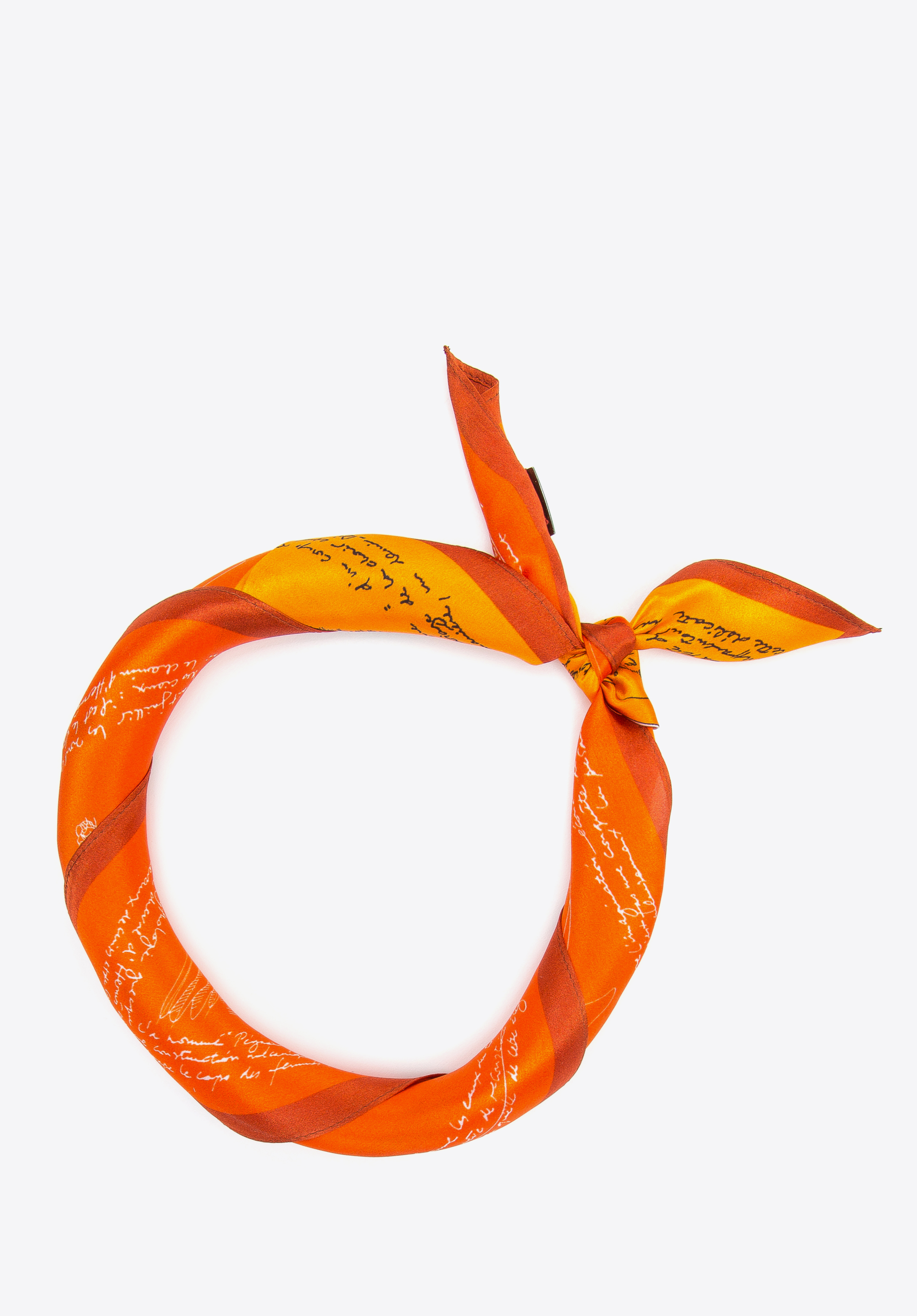 Gemusterter Seidenschal für Damen, rot orange, 97-7D-S01-X9, Bild 1