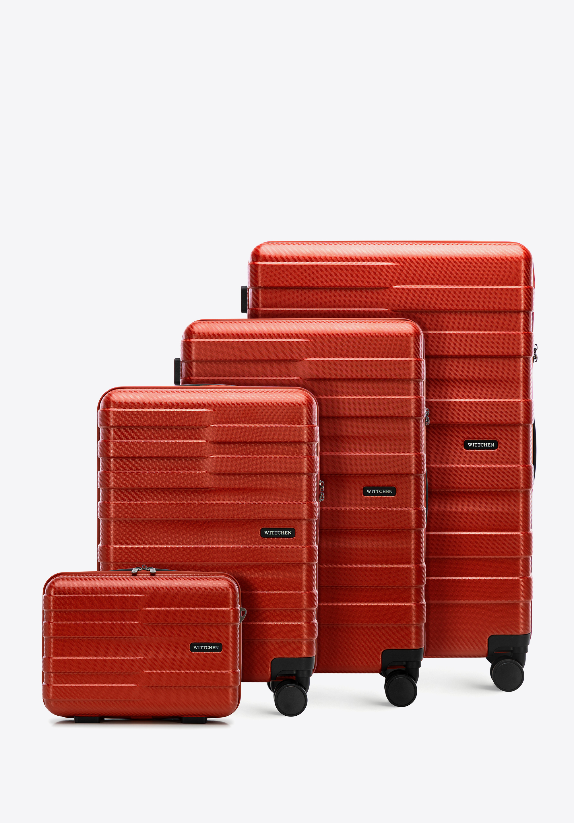 Polycarbonat-Gepäckset, rot, 56-3P-58K-30, Bild 1