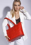 Shopper-Tasche aus Echtleder mit Flechtmuster, rot, 94-4E-902-0, Bild 15