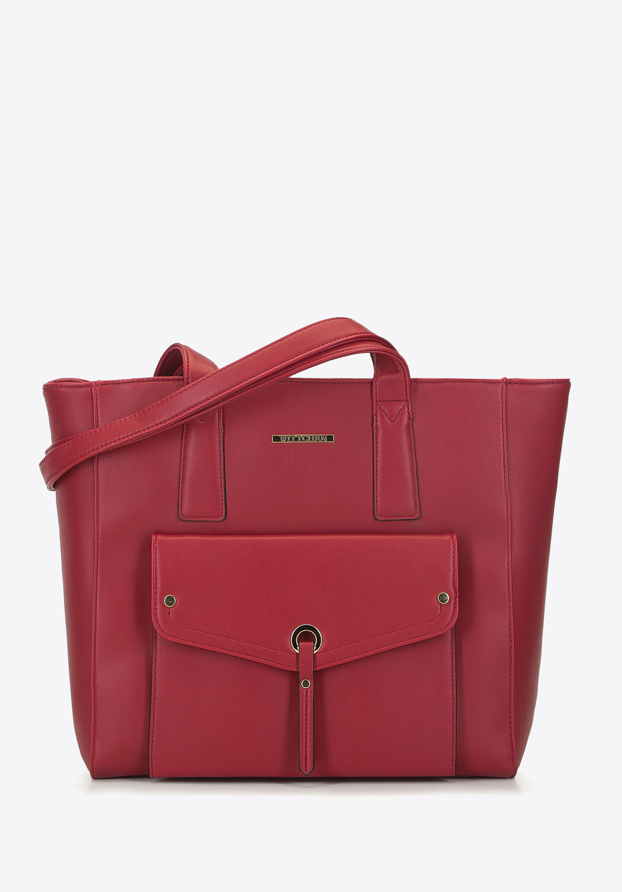 Shopper-Tasche mit dekorativer Klappe