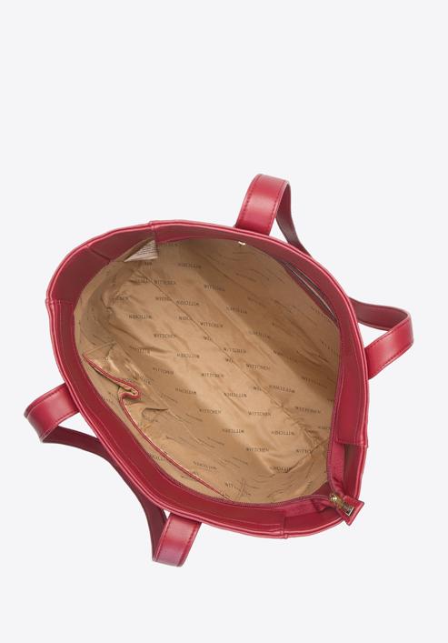 Shopper-Tasche mit dekorativer Klappe, rot, 93-4Y-435-3, Bild 4