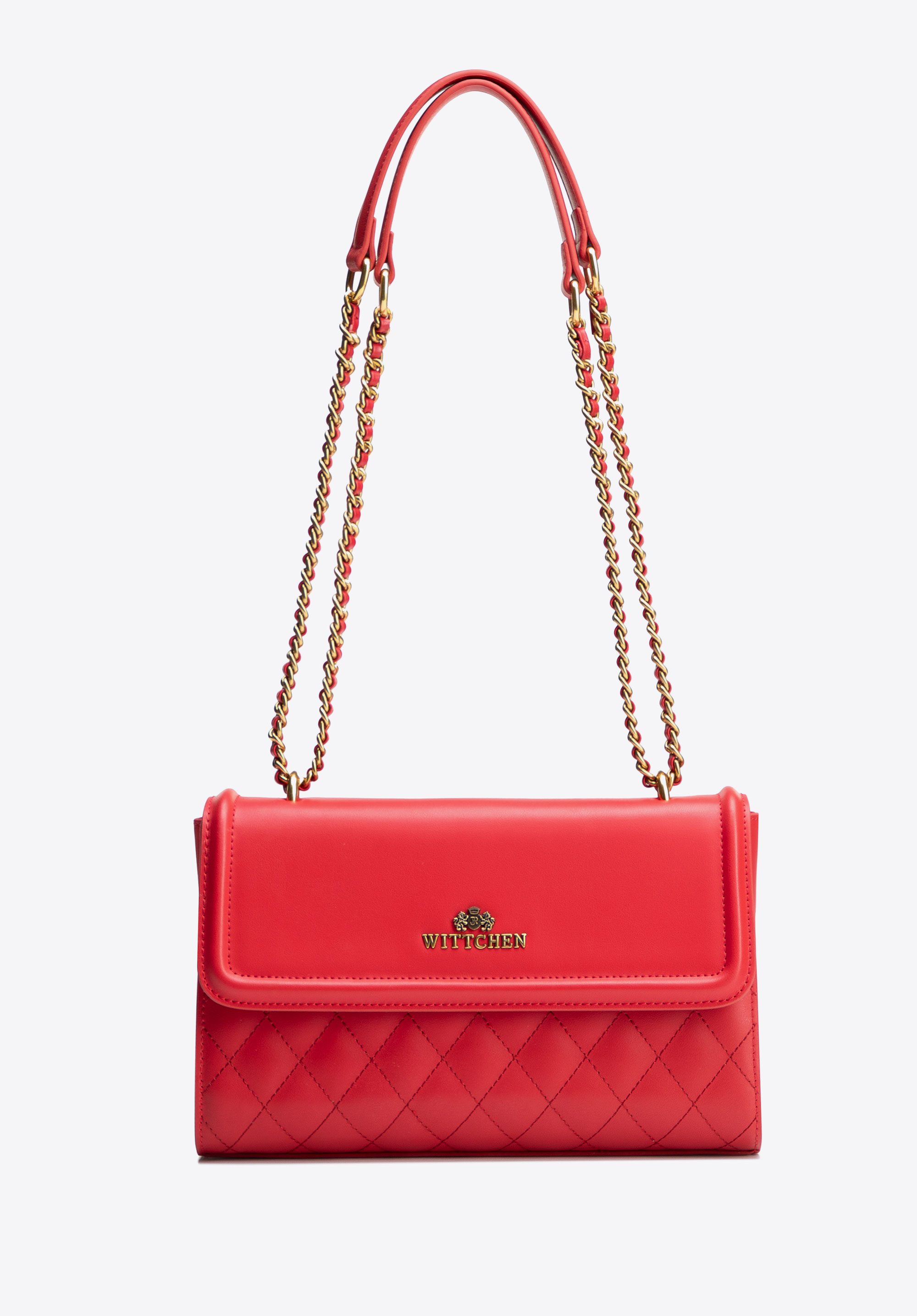 Umhängetasche aus Leder für Damen, rot, 100-4E-205-3, Bild 1