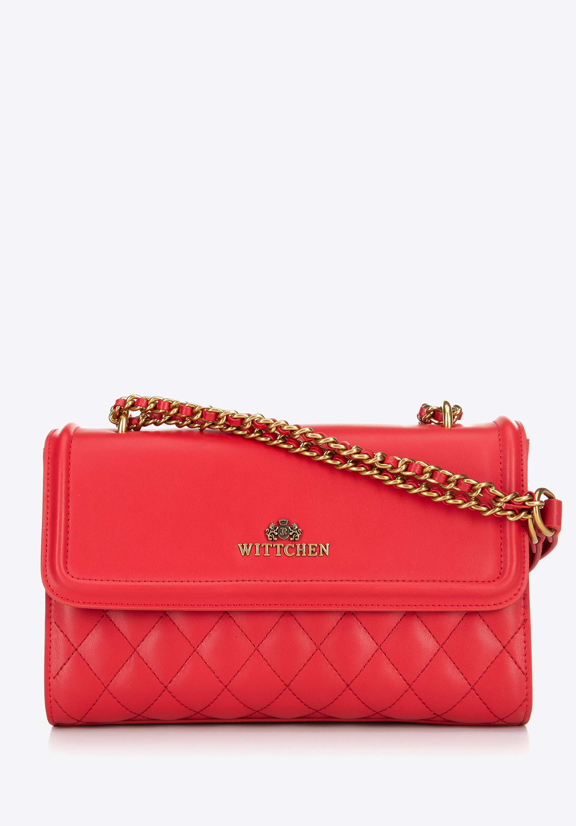 Umhängetasche aus Leder für Damen, rot, 100-4E-205-3, Bild 1