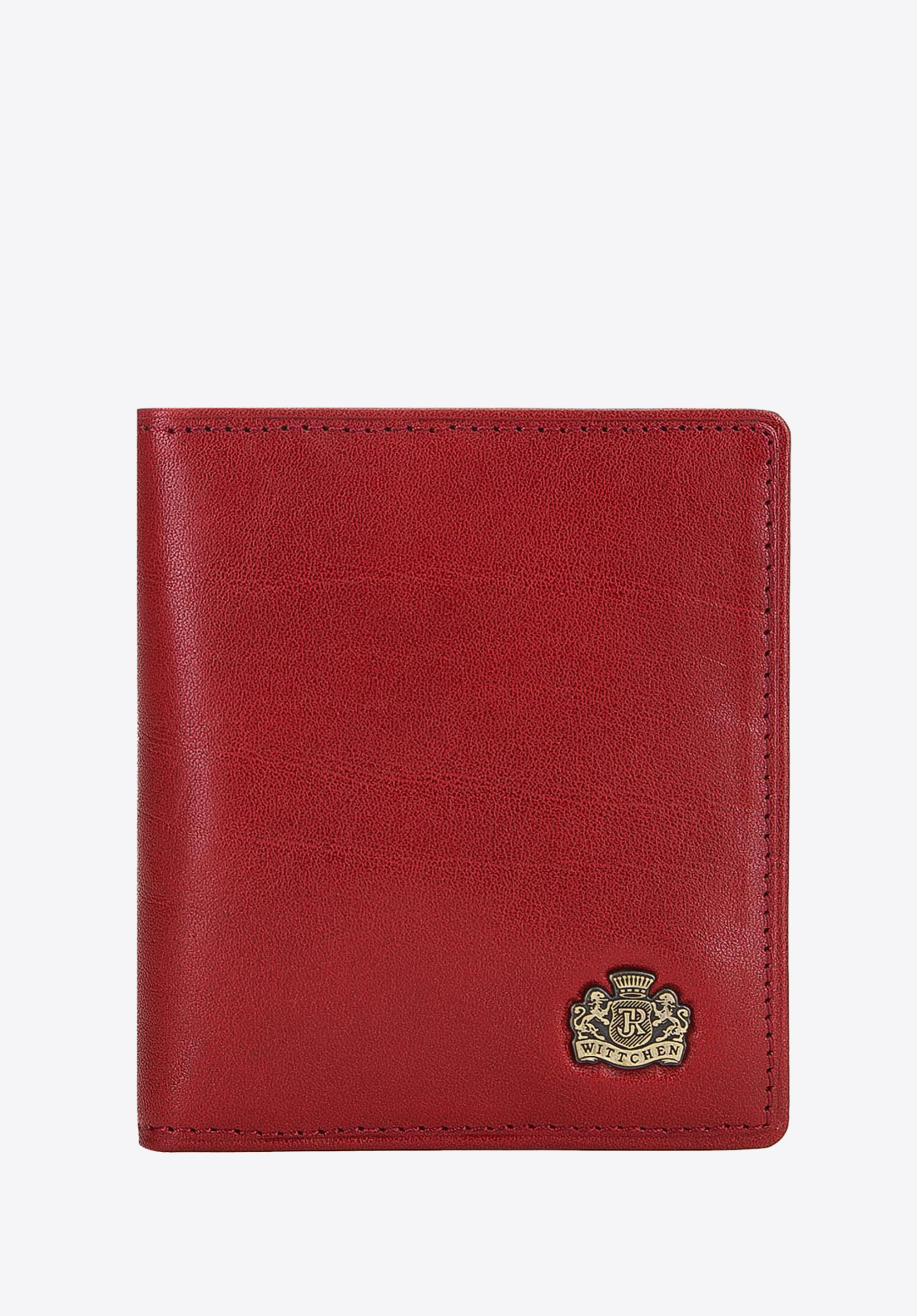Toc din piele pentru carduri cu blazon, fără închidere, roșu, 10-2-291-3L, Fotografie 1