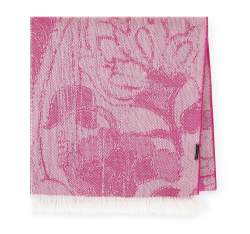 Șal de damă cu model floral și geometric, roz - alb, 95-7D-X14-R, Fotografie 1