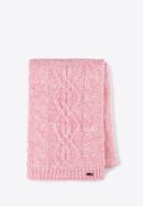 Set tricotat de iarnă pentru femei, roz - alb, 97-SF-001-P, Fotografie 3