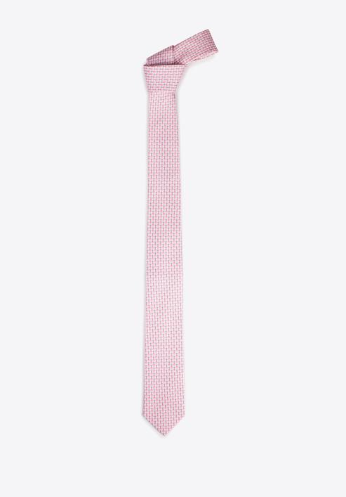 Cravată din mătase cu model, roz - albastru, 97-7K-001-X18, Fotografie 2