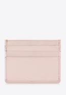Husă de card de credit clasic din piele, roz deschis, 98-2-002-N, Fotografie 3