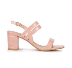 Sandale de damă cu curea subțire, roz deschis, 94-DP-207-P-41, Fotografie 1