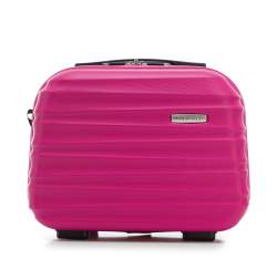 Geantă de cosmetice de călătorie din ABS cu coaste, roz, 56-3A-314-34, Fotografie 1